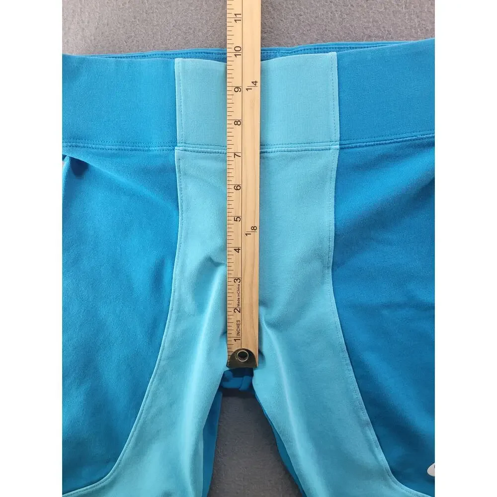 Nike Air 7/8 Leggings S Blue Colorblock Training Pilates Running Athleisure Gym